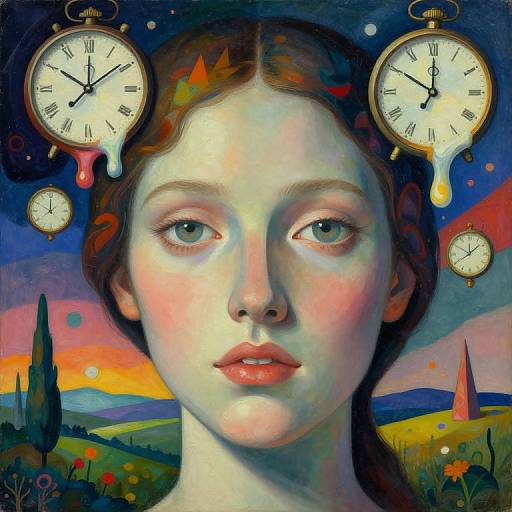 Surreal Geometric Female Portrait