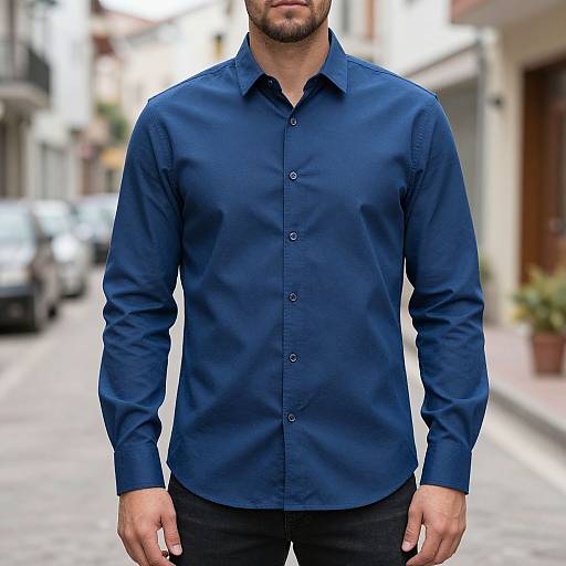 Man in Blue Shirt Costume