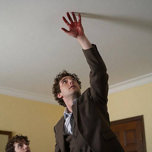 Dramatic Interaction: Man and Falling Hand