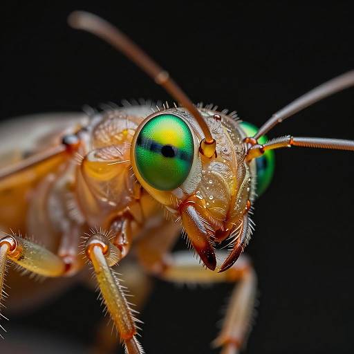 Hyper-Detailed Macro Photography of Termite Face
