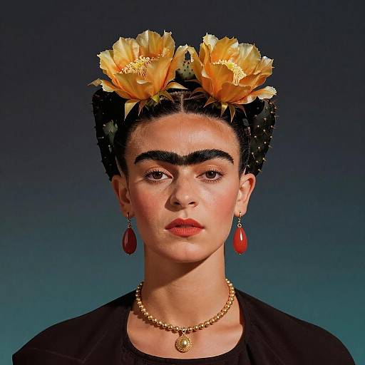 Prickly Portrait: Lakeith as Young Frida