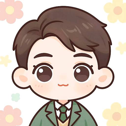 Kawaii Styled Historical Portrait