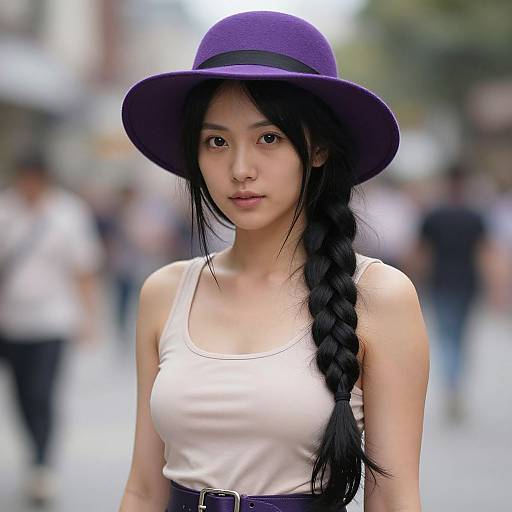 Realistic Portrait of Stylish Woman