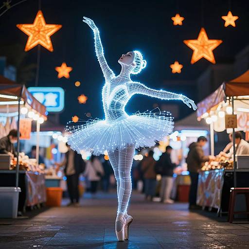 Fiber Optic Ballerina in Neon Market
