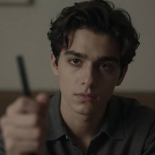 Intense Portrait of a Young Man