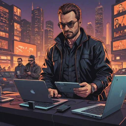 Cunning Hacker in Grand Theft Auto Style