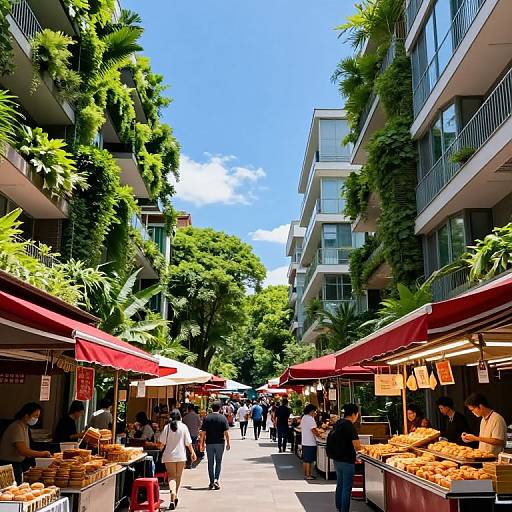 Urban Oasis with Lush Greenery