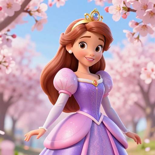 3D Sofia the First in Cherry Blossoms