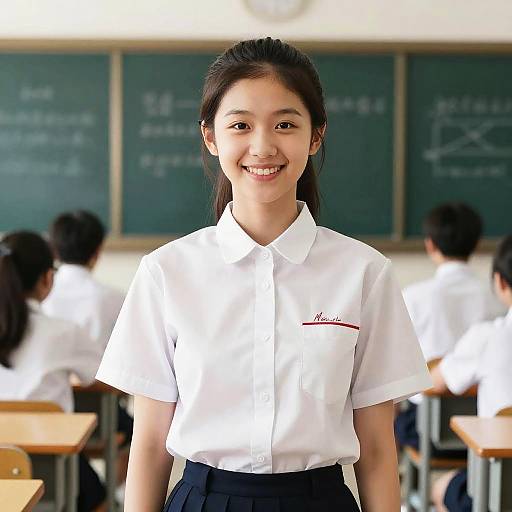 Photorealistic School Uniform Portrait