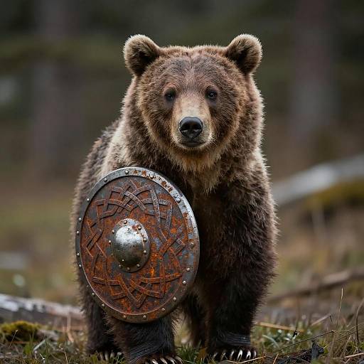 Epic Viking-Armored Grizzly Cub Film Still