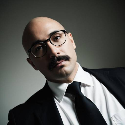 Bald man in classic academic attire