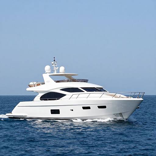 Luxury Motor Yacht on Calm Waters