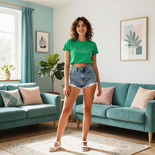 Vibrant Modern Living Room Scene