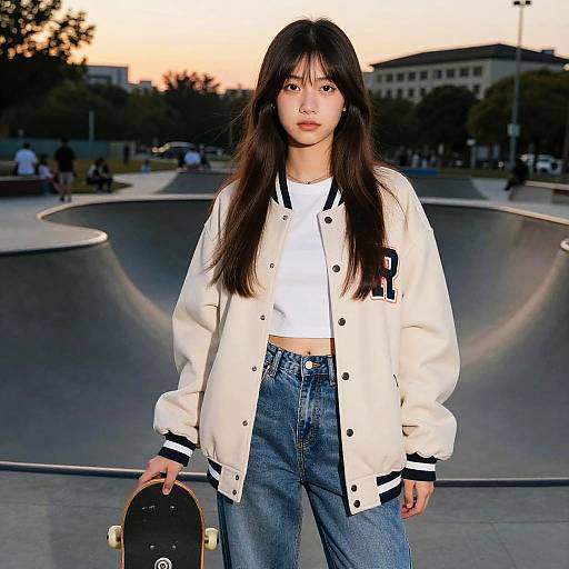 Dusk Skate Park Teen Fashion Editorial