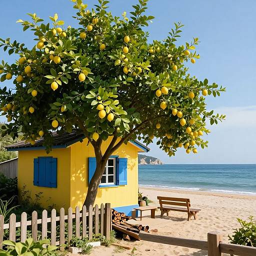 Coastal Cottage with Lemon Tree