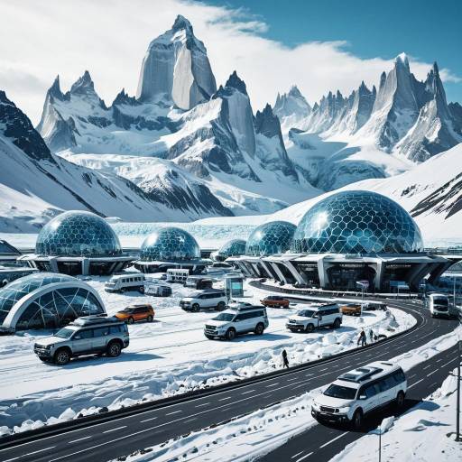 Futuristic Snow City in Patagonia