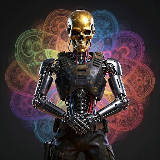 Cinematic Mechanical Soldier Art Wallpaper