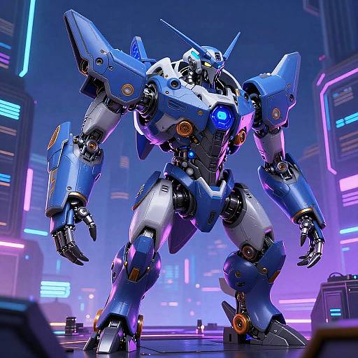 Futuristic Robotic Pokemon in Cyberpunk