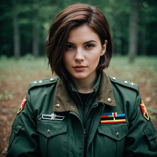 Dark Green Military Cosplay in Apocalypse Setting