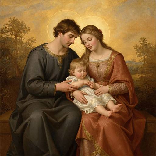 Classical Serene Family Digital Art