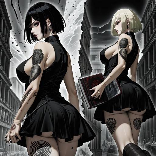 Goth Girl in Attack on Titan Style