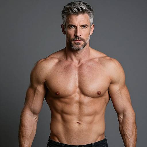 Muscular Grey-Haired Adam Costume