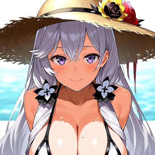 Illustration of Algerie (azur lane), azur lane in the style of Muchi maro