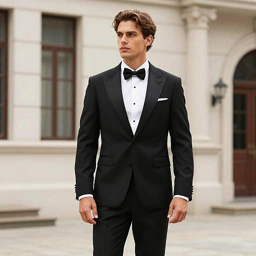 Man in Unusual Groom Tuxedo