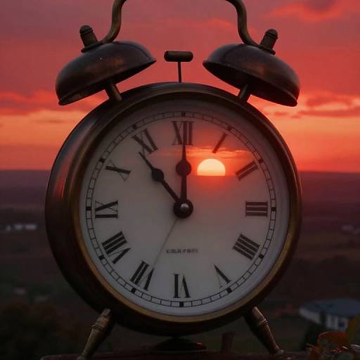 Surreal Dreamscape with Antique Clock