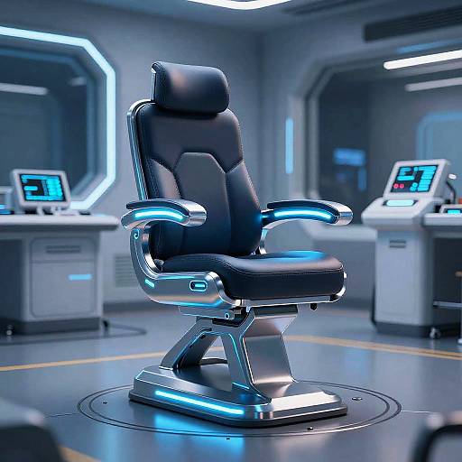 Futuristic Cyberpunk Restraint Chair