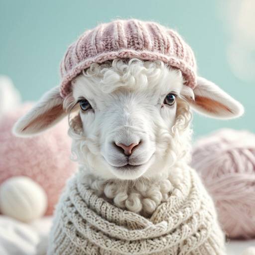 Pastel Dream of a Fluffy Lamb Pastel Dream of a Fluffy Lamb