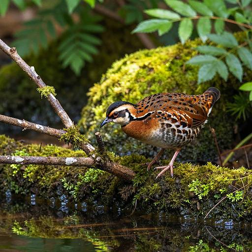 Serene Woodcock in Lush Forest