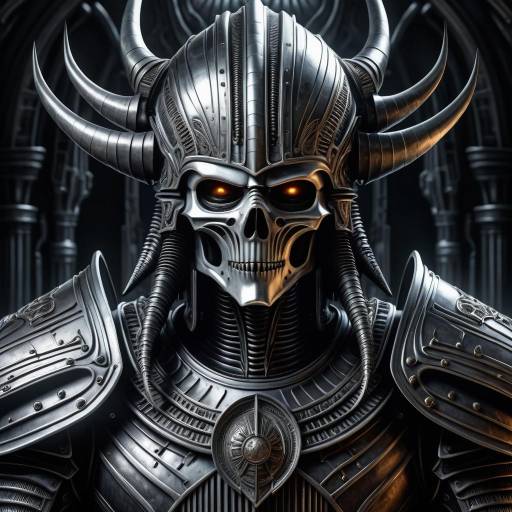 Hyper-Detailed Ancient Knight in Giger Style Hyper-Detailed Ancient Knight in Giger Style