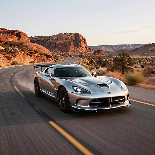Ultra-Realistic Dodge Viper Desert Speed