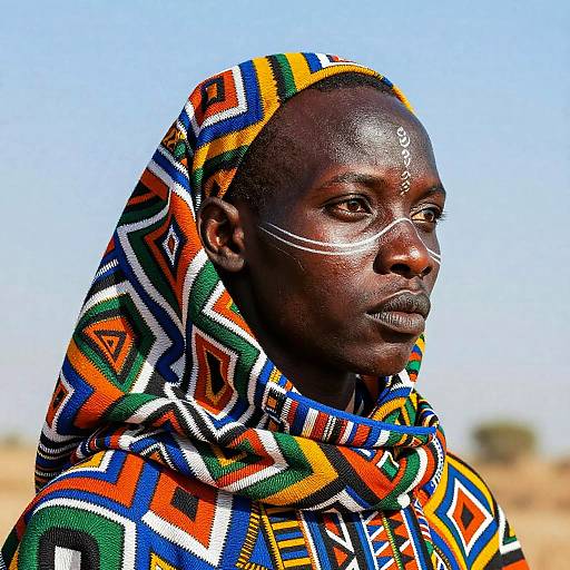 Surreal Fulani Nomad in Vivid Detail