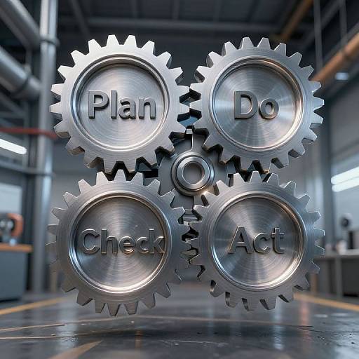 Photorealistic CGI of four silver metallic gears with 