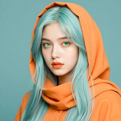 Vibrant Portrait of a Unique Beauty