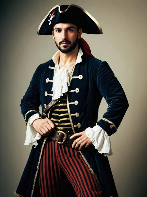 Photorealistic Pirate Costume Portrait