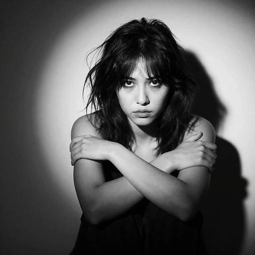 Intense Portrait of a Young Woman