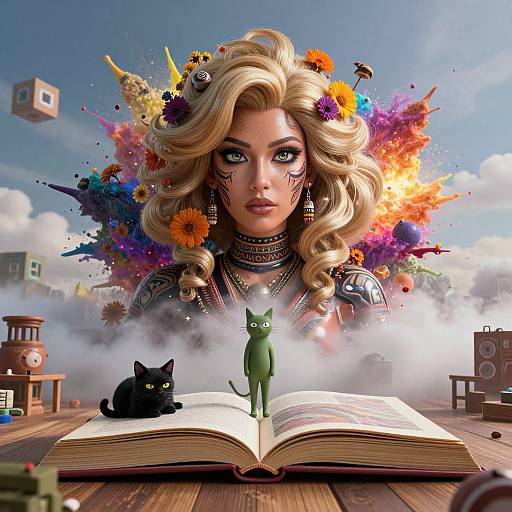 Surreal Detailed 3D Masterpiece Portrait