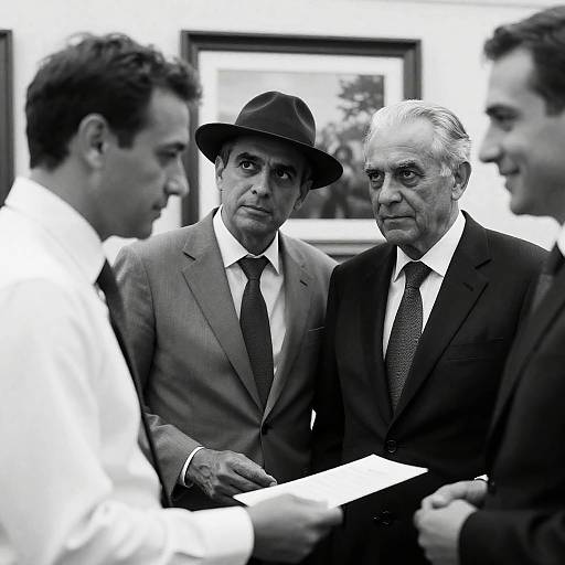 Classic Black and White Suit Photography