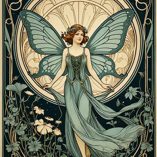Art Nouveau Enchanted Fairy Poster Art Nouveau Enchanted Fairy Poster