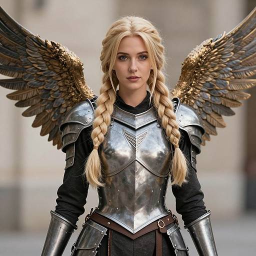Realistic Woman Valkyrie in Armor