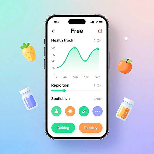 Minimalist Health Tracking UI Concept