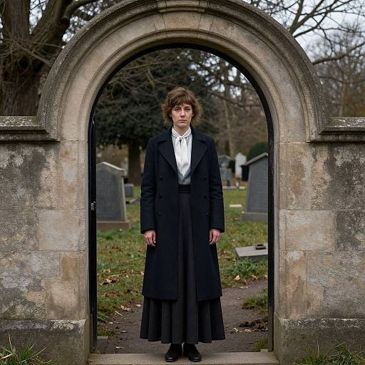 Woman in Vintage Oil Painting Style