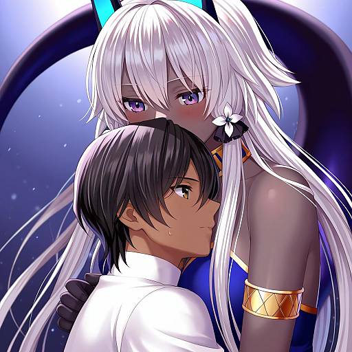 Illustration of Arjuna alter (fate), fate/grand order in the style of Tukino neru