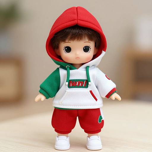 Child's Doll in Festive Outfit