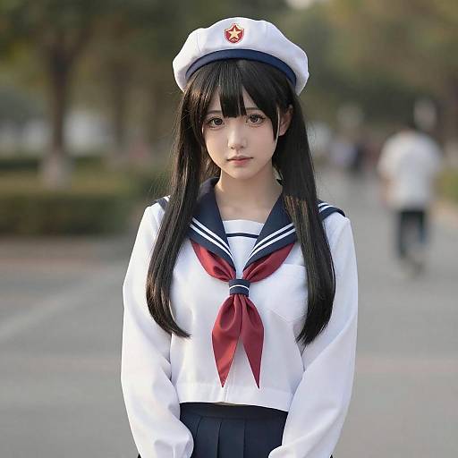 Lifestyle costume photo of Murakami (girls und panzer). Cosplay clothes
