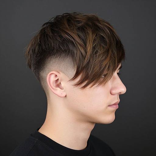 Modern Layered Haircut for European Man
