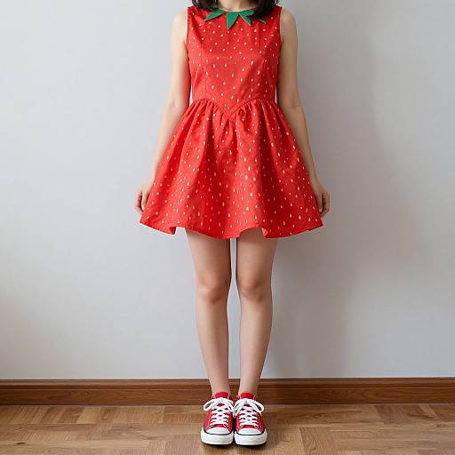 Realistic Strawberry Costume Girl